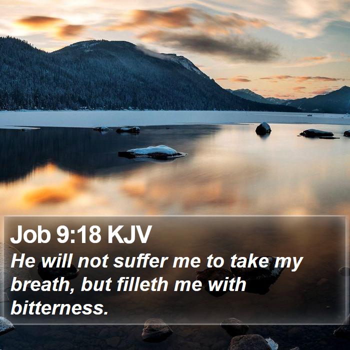 Job 9:18 KJV Bible Study