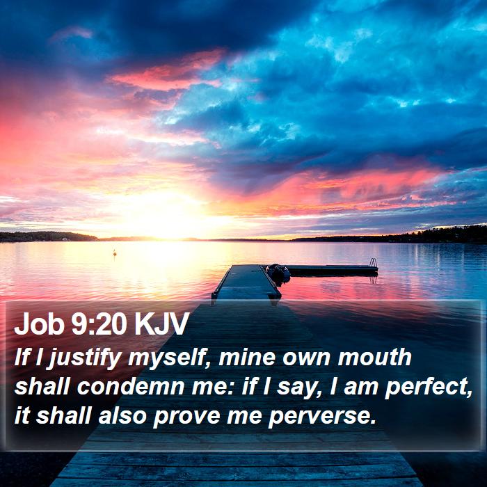 Job 9:20 KJV Bible Study