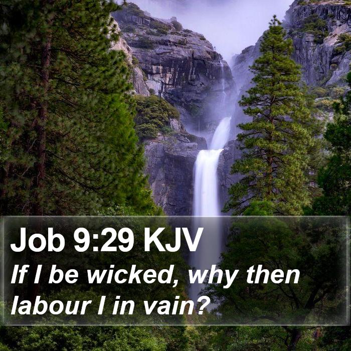 Job 9:29 KJV Bible Study