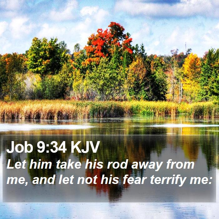 Job 9:34 KJV Bible Study