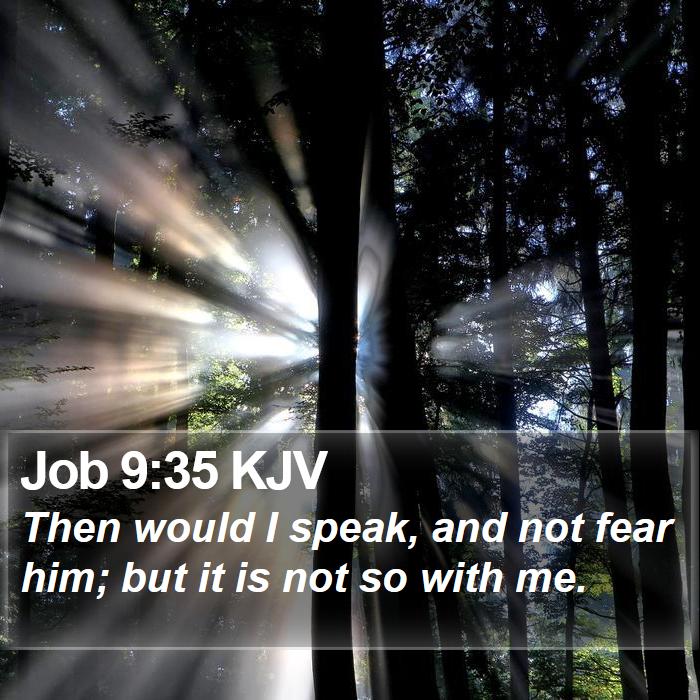 Job 9:35 KJV Bible Study