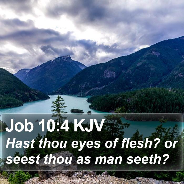 Job 10:4 KJV Bible Study