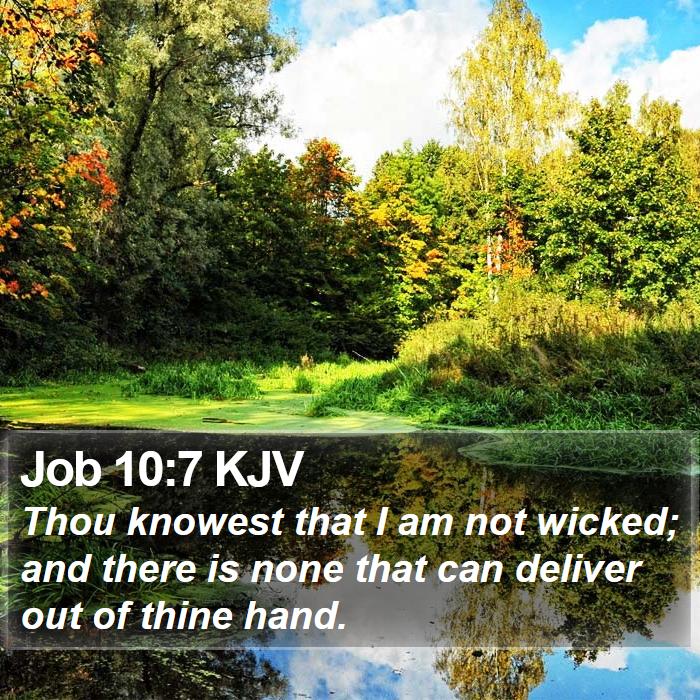 Job 10:7 KJV Bible Study