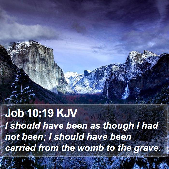 Job 10:19 KJV Bible Study