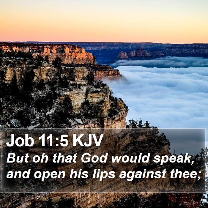 Job 11:5 KJV Bible Study