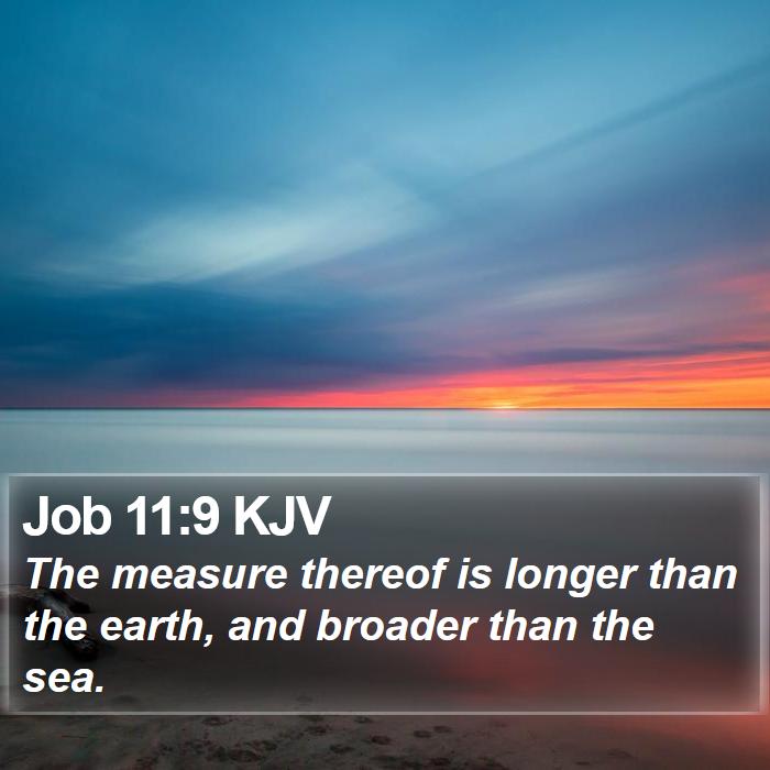 Job 11:9 KJV Bible Study