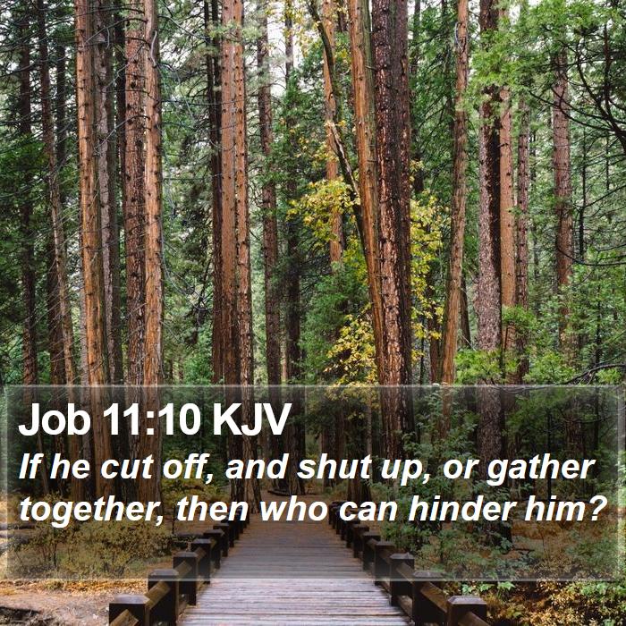 Job 11:10 KJV Bible Study