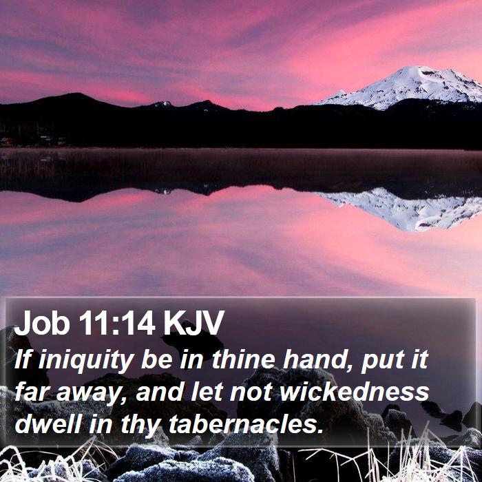 Job 11:14 KJV Bible Study