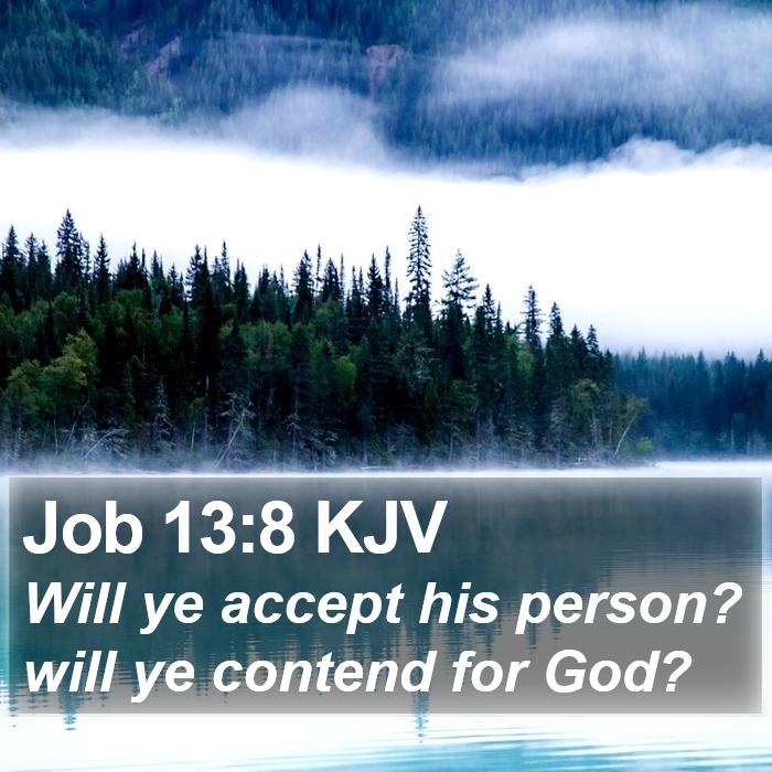 Job 13:8 KJV Bible Study