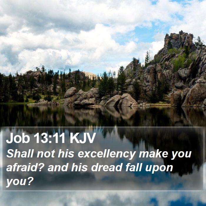 Job 13:11 KJV Bible Study