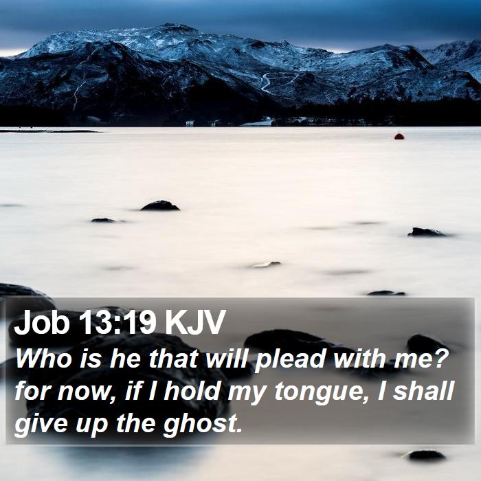 Job 13:19 KJV Bible Study