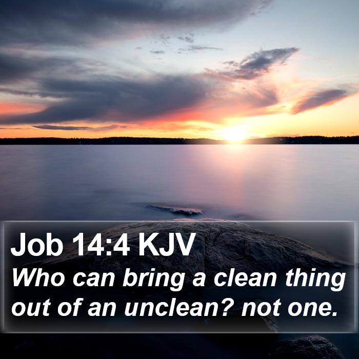 Job 14:4 KJV Bible Study