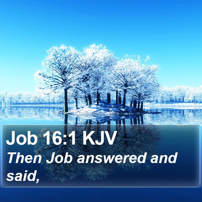 Job 16:1 KJV Bible Study