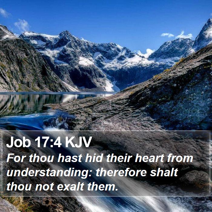 Job 17:4 KJV Bible Study