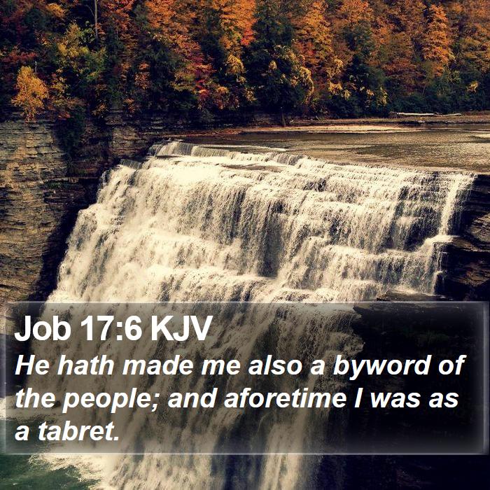 Job 17:6 KJV Bible Study