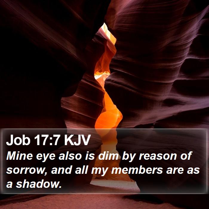 Job 17:7 KJV Bible Study