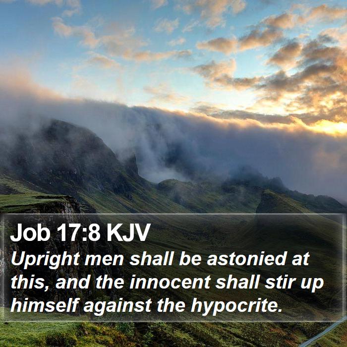 Job 17:8 KJV Bible Study