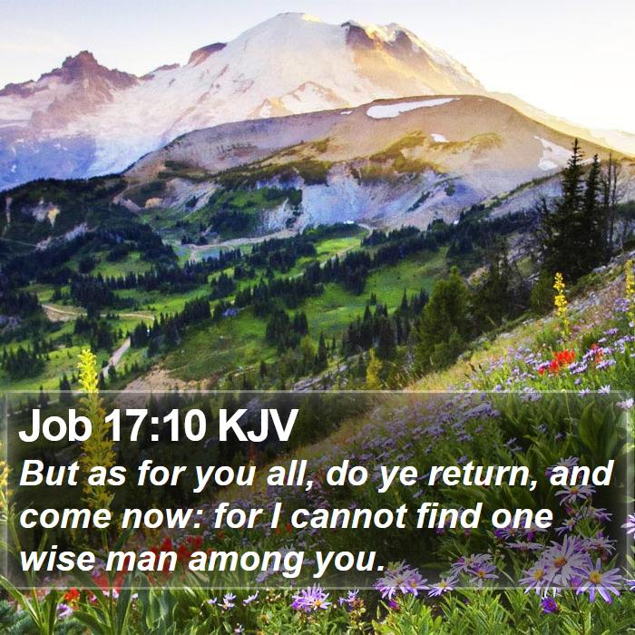 Job 17:10 KJV Bible Study