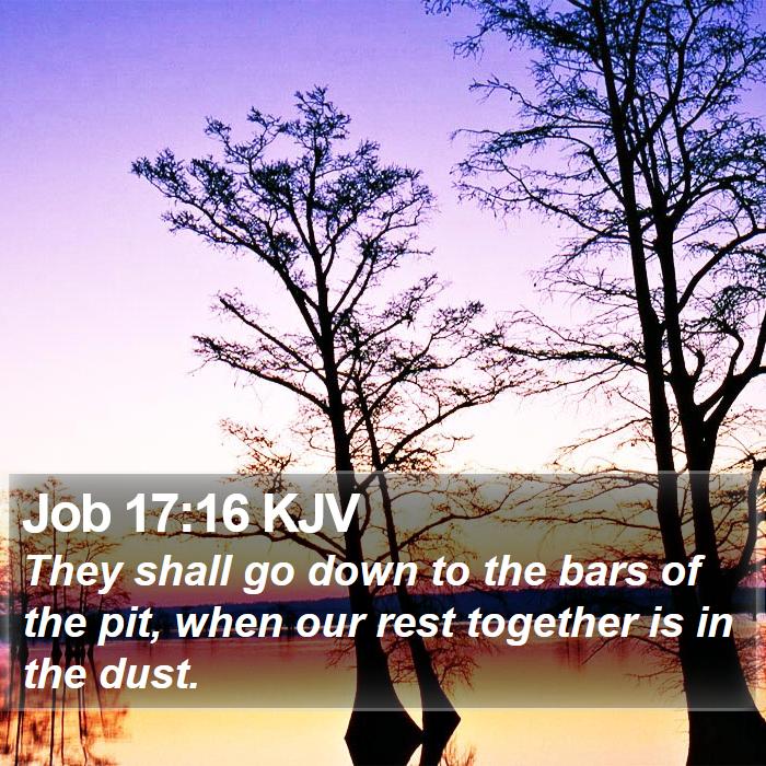 Job 17:16 KJV Bible Study