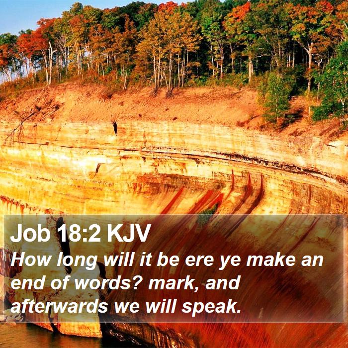 Job 18:2 KJV Bible Study