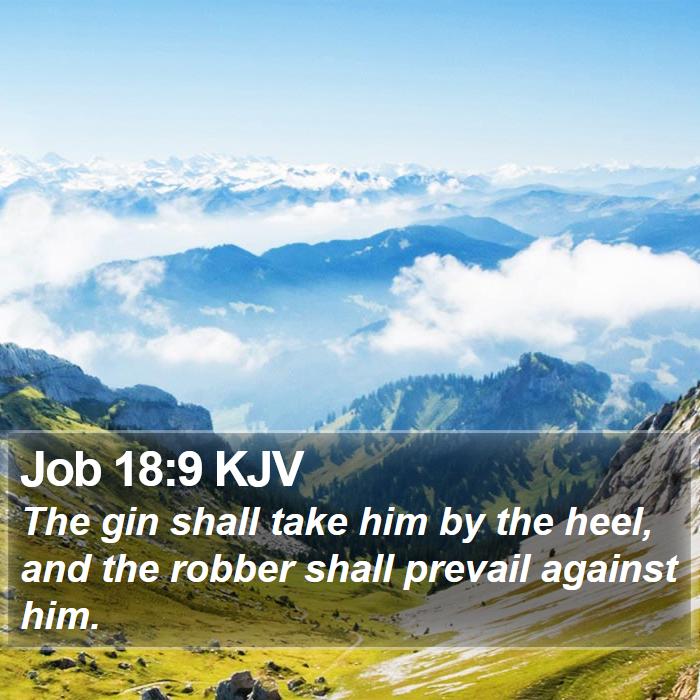 Job 18:9 KJV Bible Study