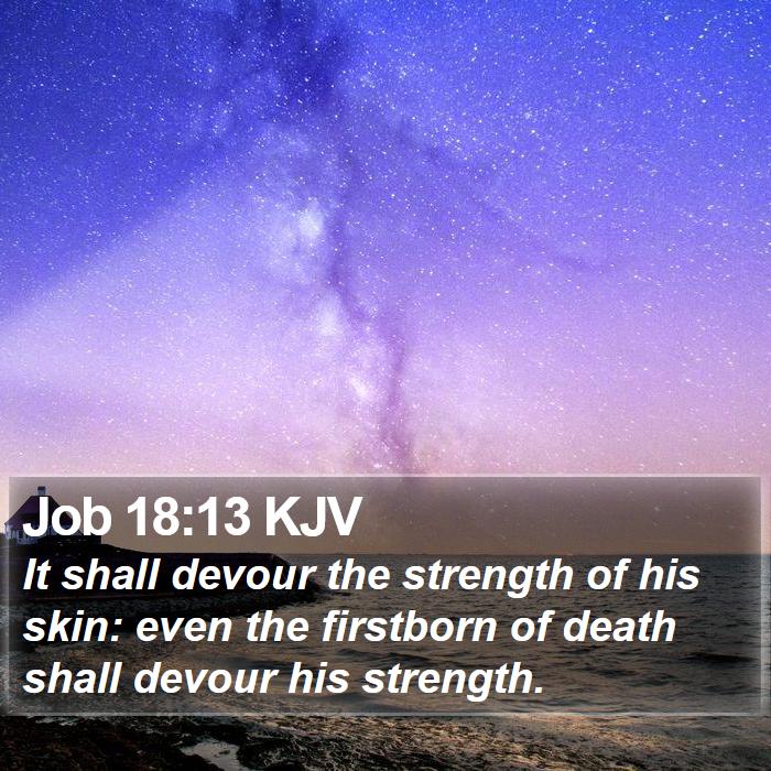 Job 18:13 KJV Bible Study