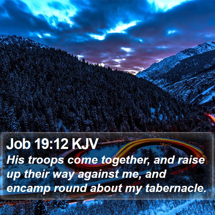 Job 19:12 KJV Bible Study