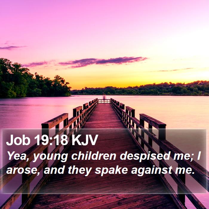 Job 19:18 KJV Bible Study