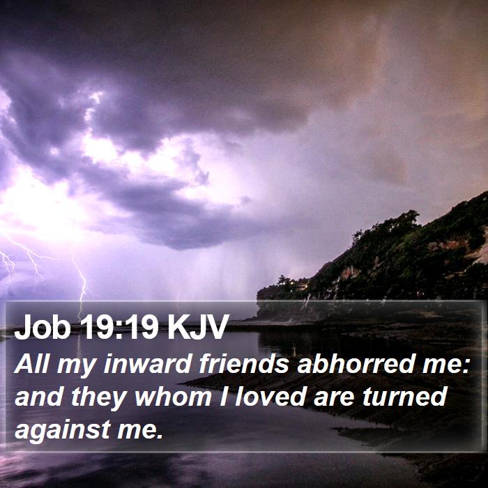 Job 19:19 KJV Bible Study