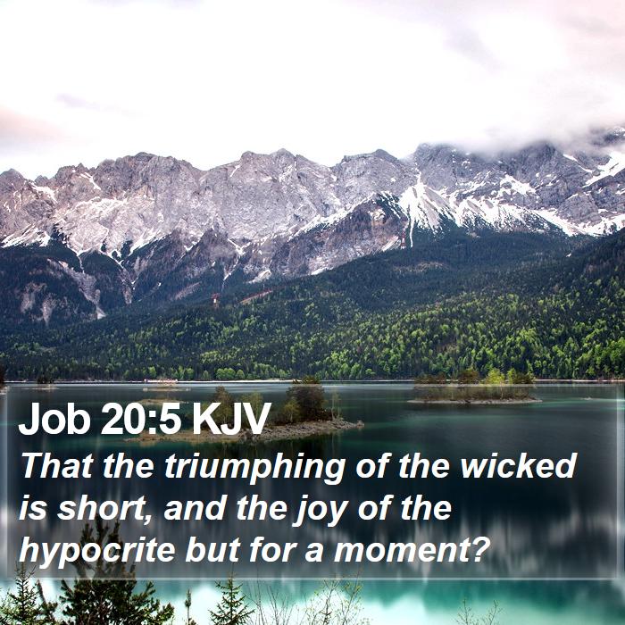 Job 20:5 KJV Bible Study