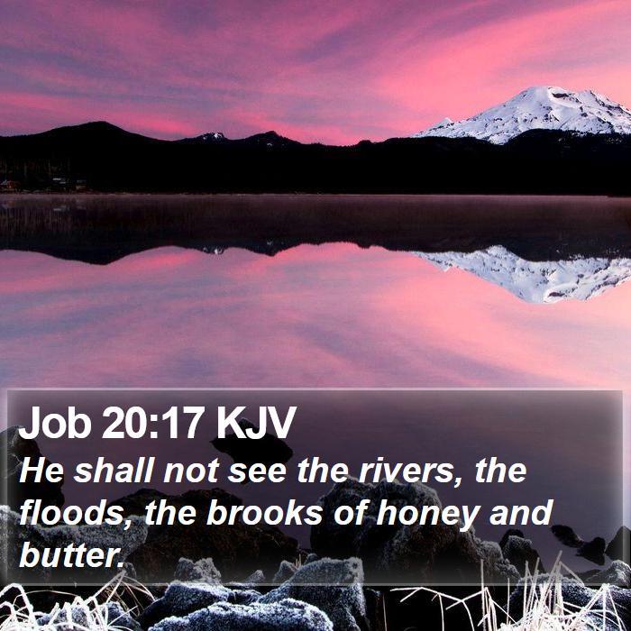 Job 20:17 KJV Bible Study