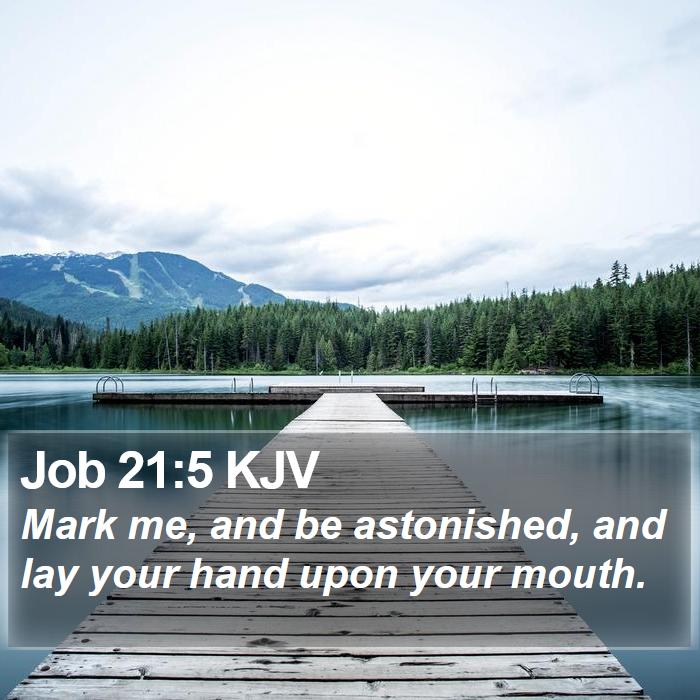 Job 21:5 KJV Bible Study