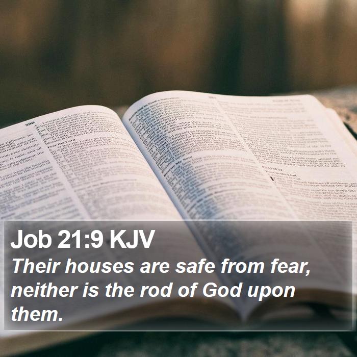 Job 21:9 KJV Bible Study