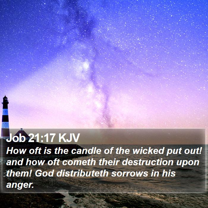 Job 21:17 KJV Bible Study