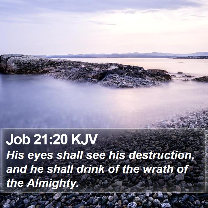 Job 21:20 KJV Bible Study