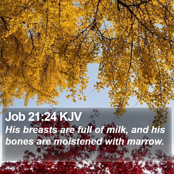 Job 21:24 KJV Bible Study