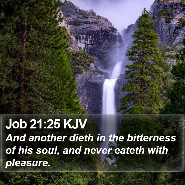 Job 21:25 KJV Bible Study