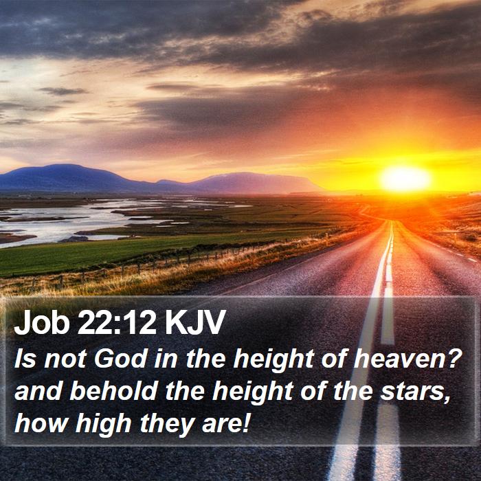 Job 22:12 KJV Bible Study