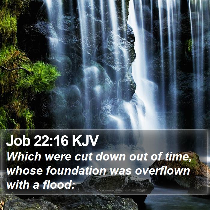 Job 22:16 KJV Bible Study