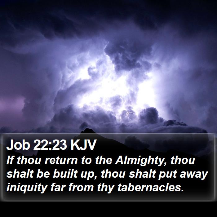 Job 22:23 KJV Bible Study