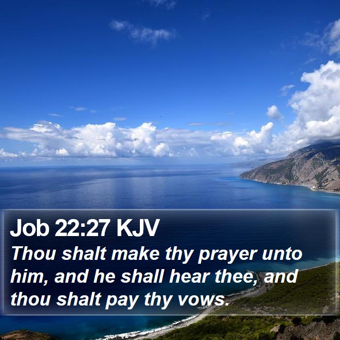 Job 22:27 KJV Bible Study