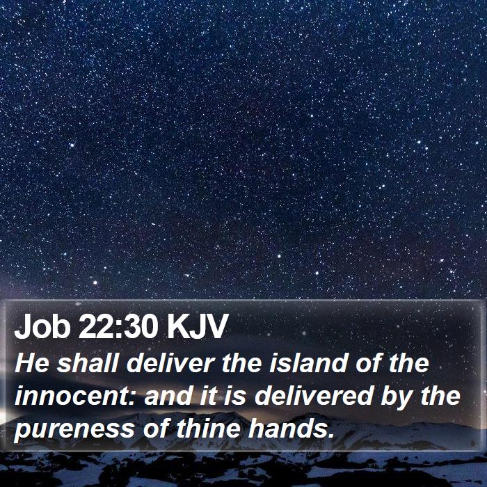 Job 22:30 KJV Bible Study