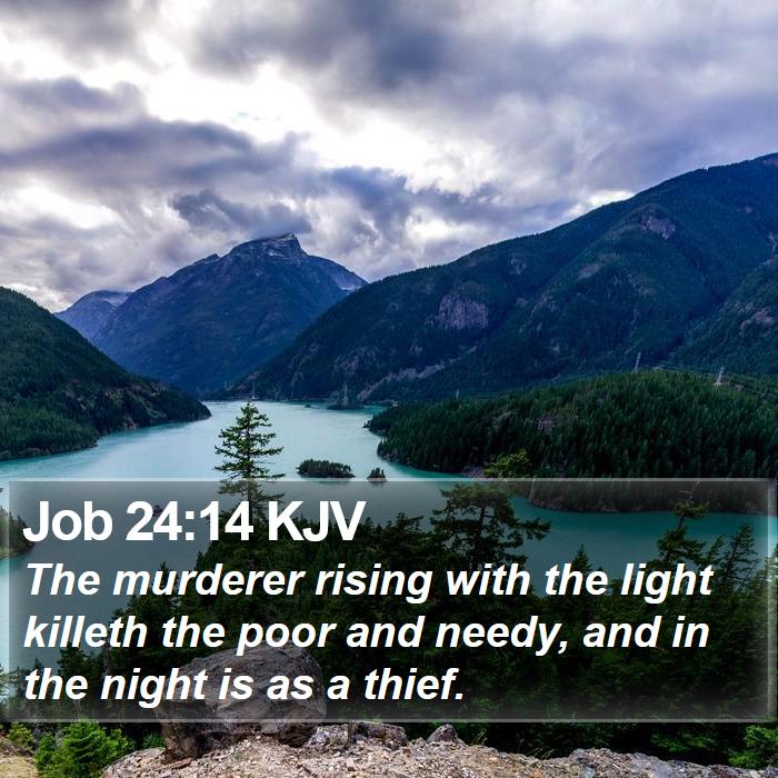 Job 24:14 KJV Bible Study