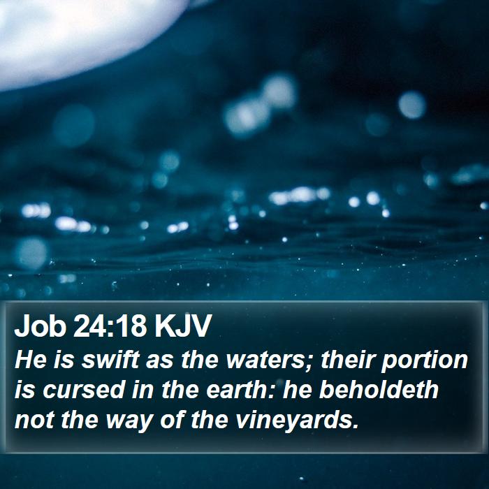 Job 24:18 KJV Bible Study