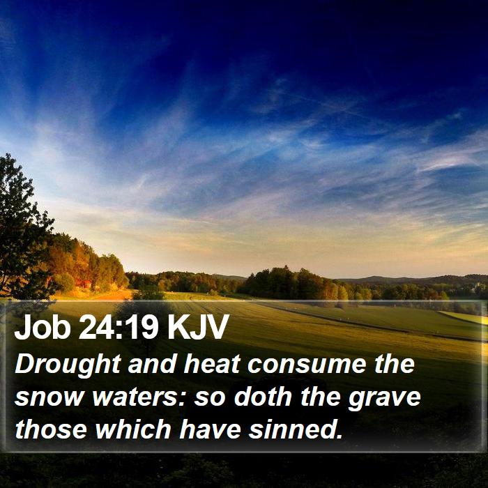 Job 24:19 KJV Bible Study