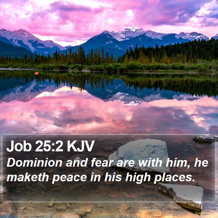 Job 25:2 KJV Bible Study