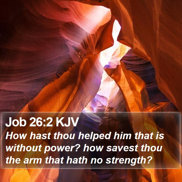 Job 26:2 KJV Bible Study