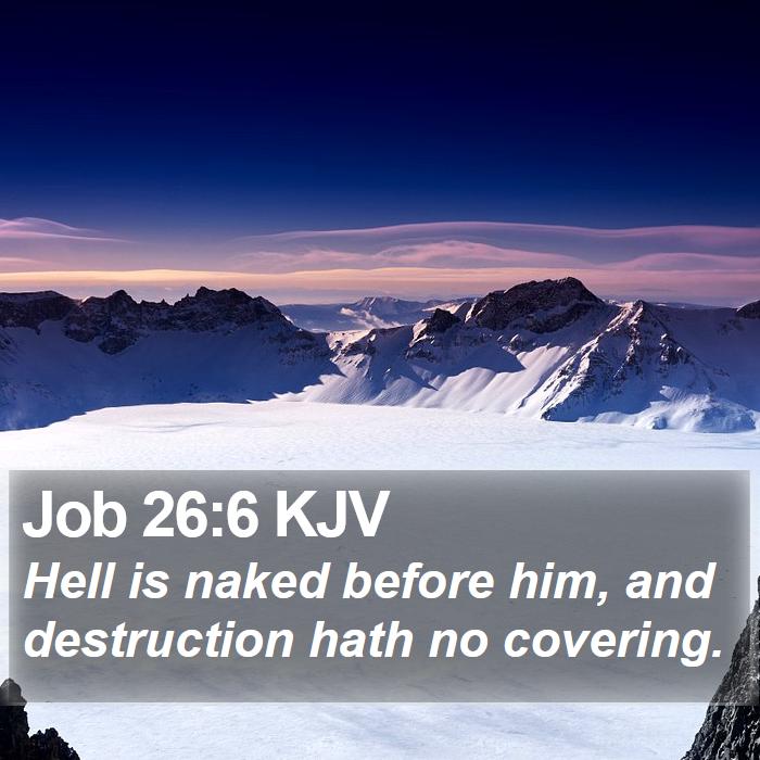 Job 26:6 KJV Bible Study