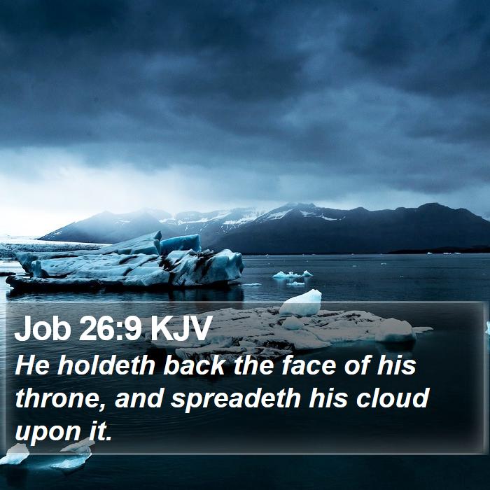 Job 26:9 KJV Bible Study