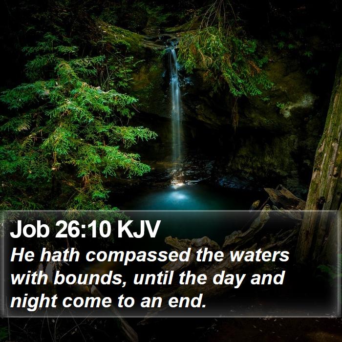 Job 26:10 KJV Bible Study